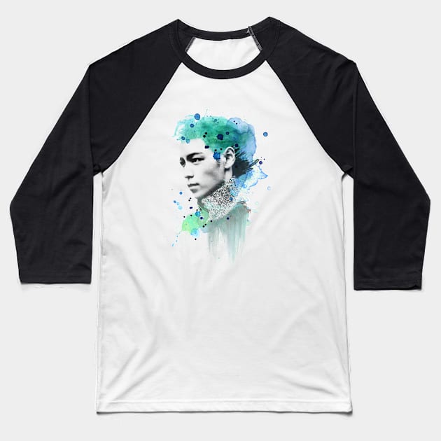 TOP Watercolour Baseball T-Shirt by TDD